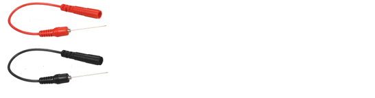 Pointe rouge & noir pour multimètres