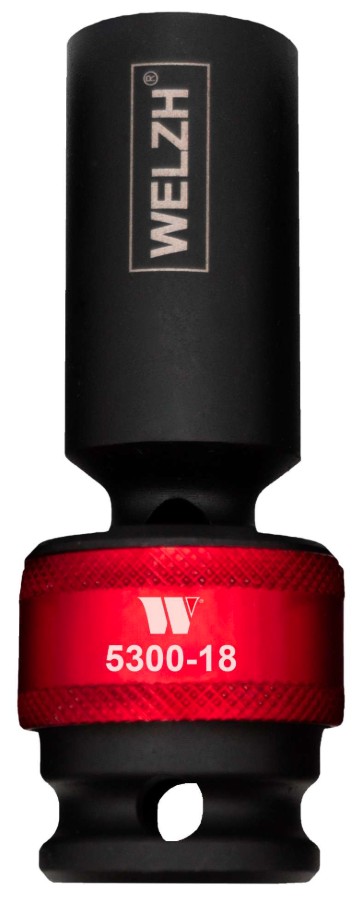 Douille longue à choc 18mm 1/2" articulée