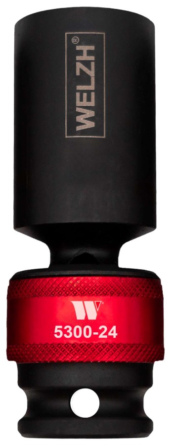 Douille longue à choc 24mm 1/2" articulée