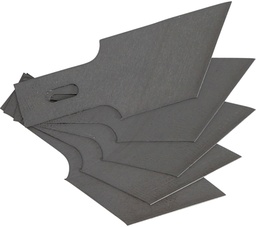 [BGS364-16x53] Lames pour grattoir 0,6x16mm 5 pcs.