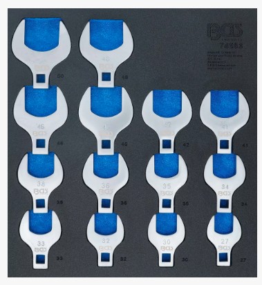 [BGS74563] Kraaienpootsleutelset  1/2"   14-dlg