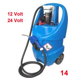 [IE55AD12V] Distributeur mobile AdBlue 12V. 75L - 10l./min. Tuyau 4M