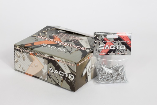 [SAC4810L] Rivets tête large 4.8X10 / 50 Pcs.