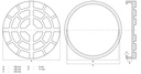 Tampon caoutchouc Ø130x10mm