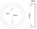 Tampon caoutchouc Ø120x22mm