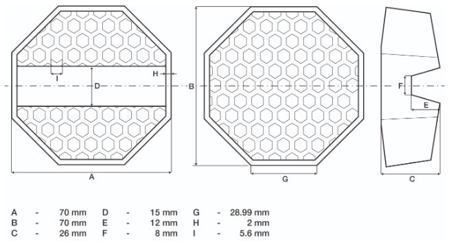 Tampon caoutchouc Ø 70x26mm