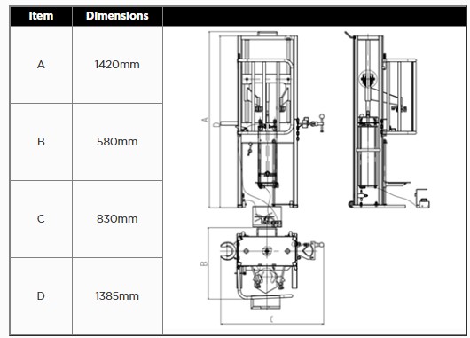 Compresseur de ressorts max 1000KG