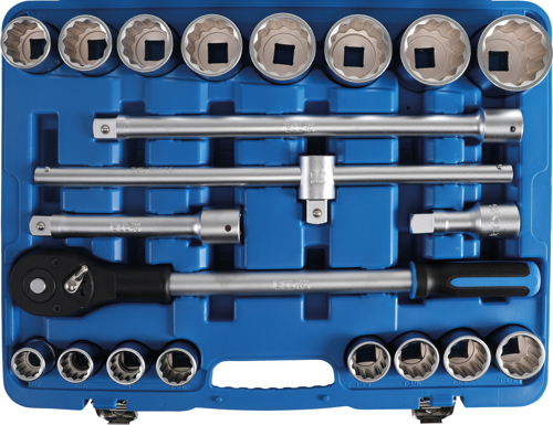Set doppen 3/4", in Zoll, 21-tlg.