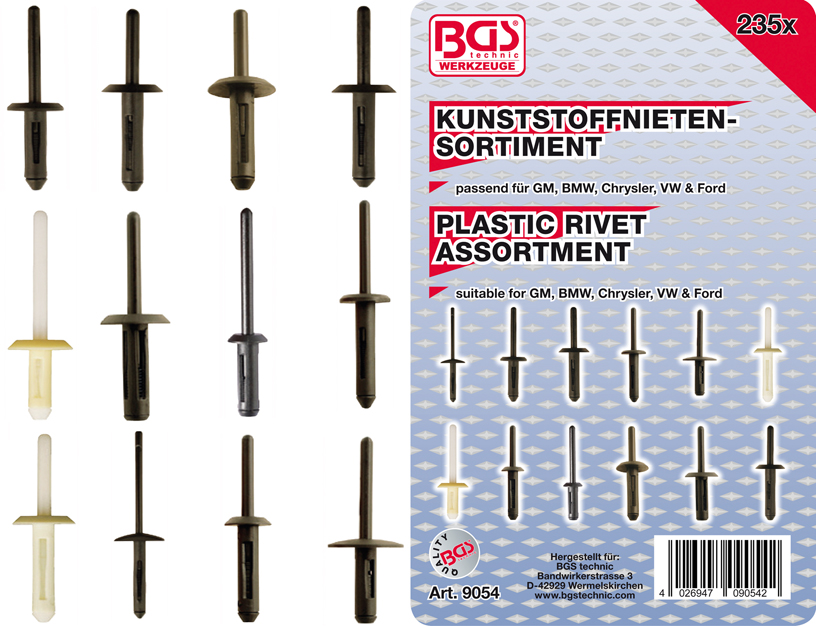 Assortiment GM, BMW, Chrysler, VW &amp; Ford 235 pcs