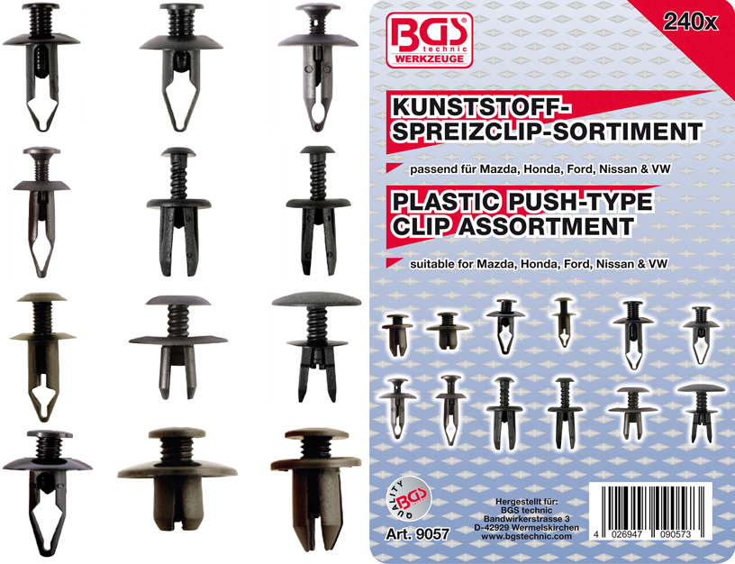 Assortiment Mazda, Honda, Ford, Nissan & VW 240 pcs