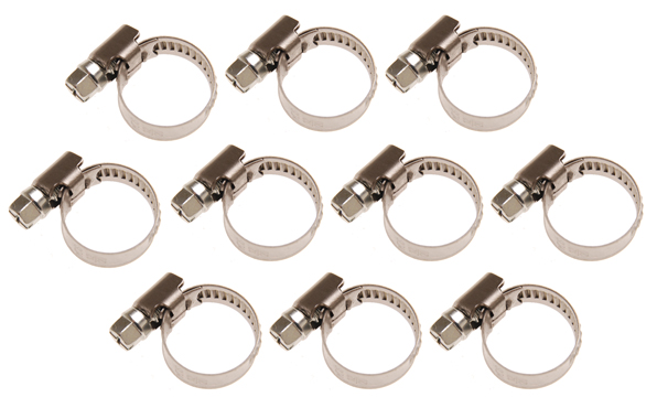 Colliers inox 10x16 mm 10 pcs