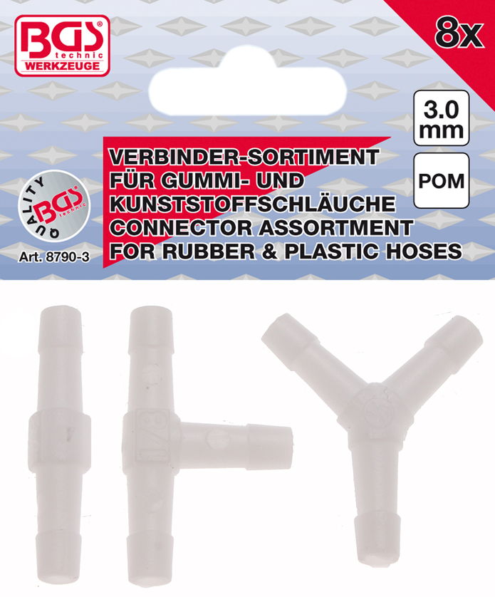 3 mm Hose Connector Assortment