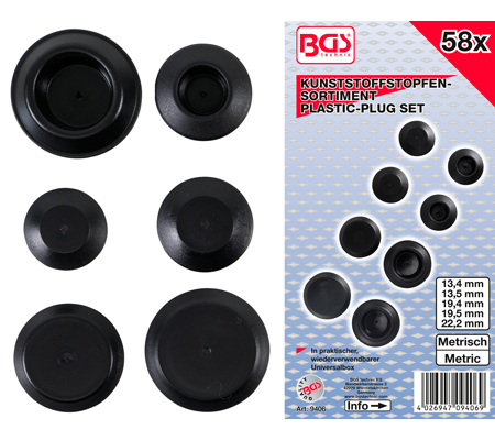 Bouchons plastique 58 Pcs.