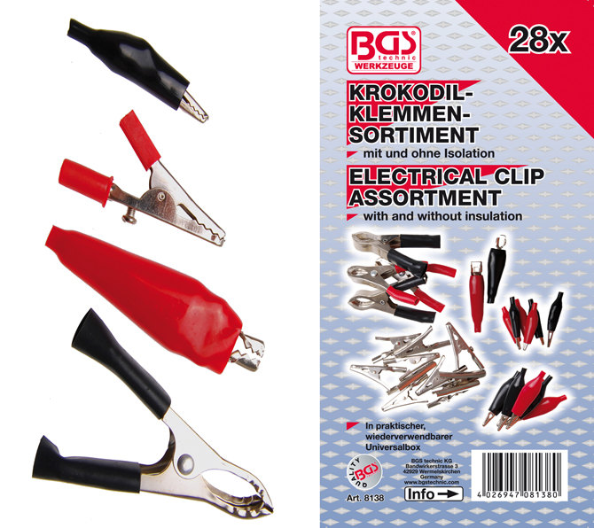 Krokodilklemmen 28 dlg