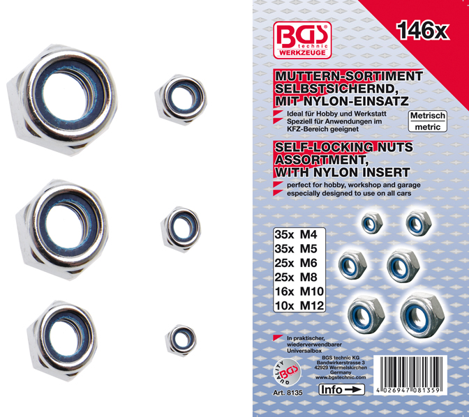 Selfspannend moeren 146 dlg