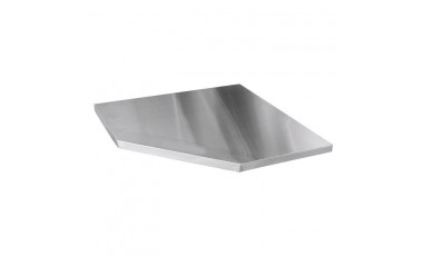 Plan de travail de coin Inox 102,5 x102,5x4cm