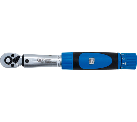 Clé dynamométrique 1/4" 1-6 NM Certifiée