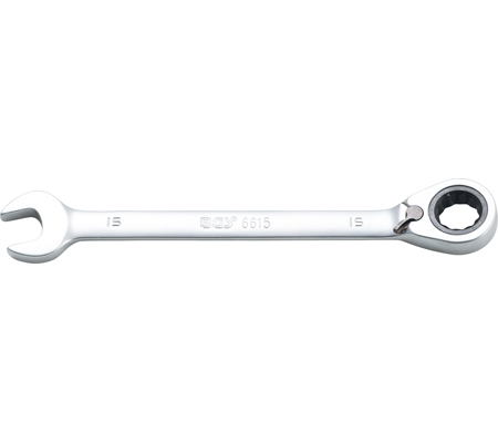 Ratchet Combination Wrench | reversible | 15 mm