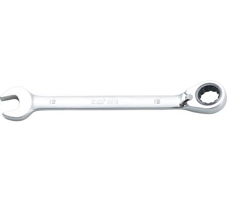 Ratchet Combination Wrench | reversible | 19 mm