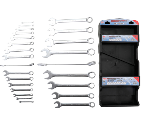 Ringsteeksleutelset 1/4 - 1"1/4 25-dlg