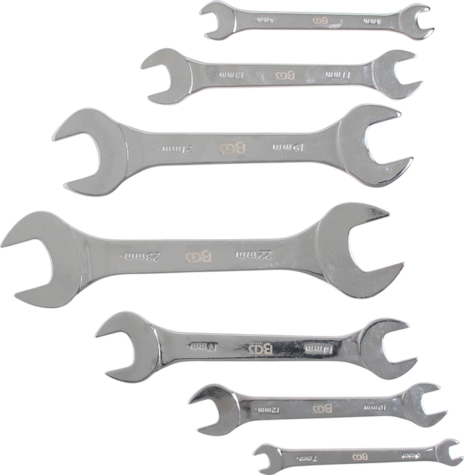 Extra flat wrenches 6-23mm