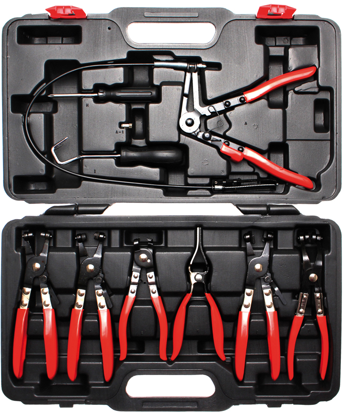 Set van 8 slangklemtangen