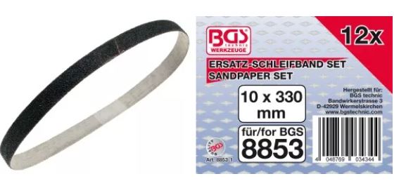 Schuurbanden 10 mm voor BGS8853 (12 st.)