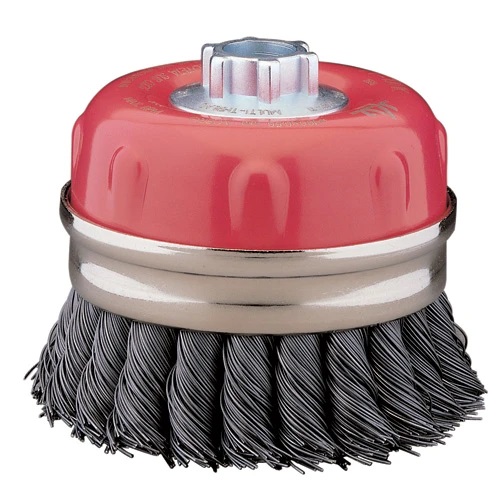 Brosse tasse torsadée 100mm