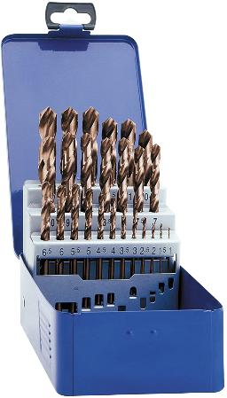 Boîte de mèches 1-13mm Cobalt 5% - 3 taillants