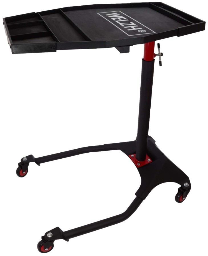 Servante réglable pour travail en position debout ou assise