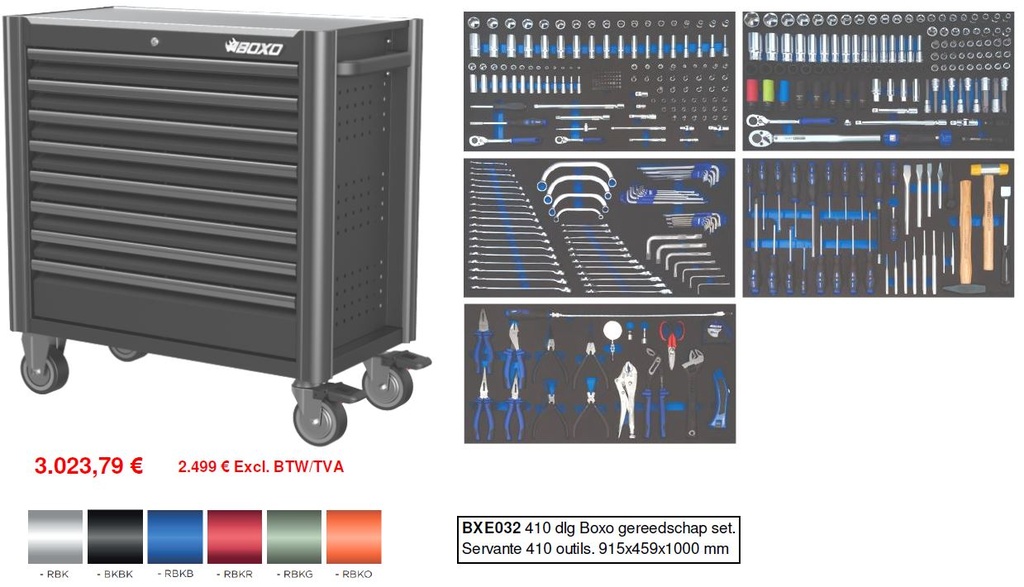 Servante 410 outils