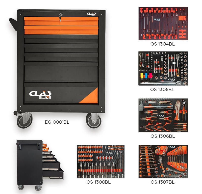 Servante 7 tiroirs - 274 outils