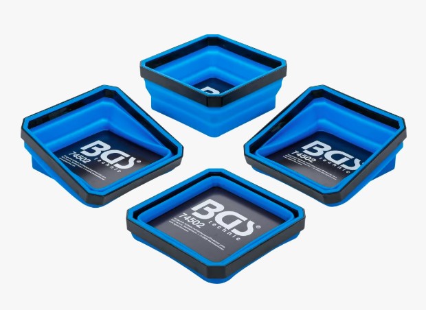 Set van 4 magnetische schotels 115x115x5cm