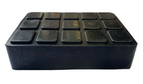 Gummi blok 160x120x40mm