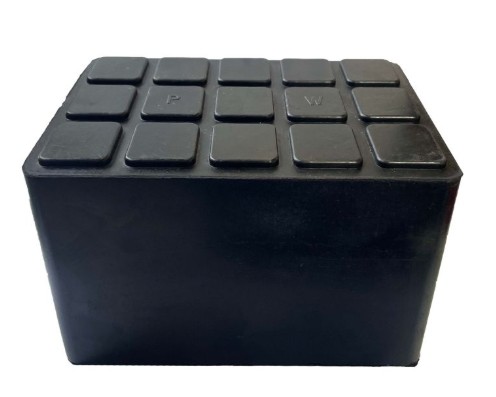 Gummi blok 160x150x100mm