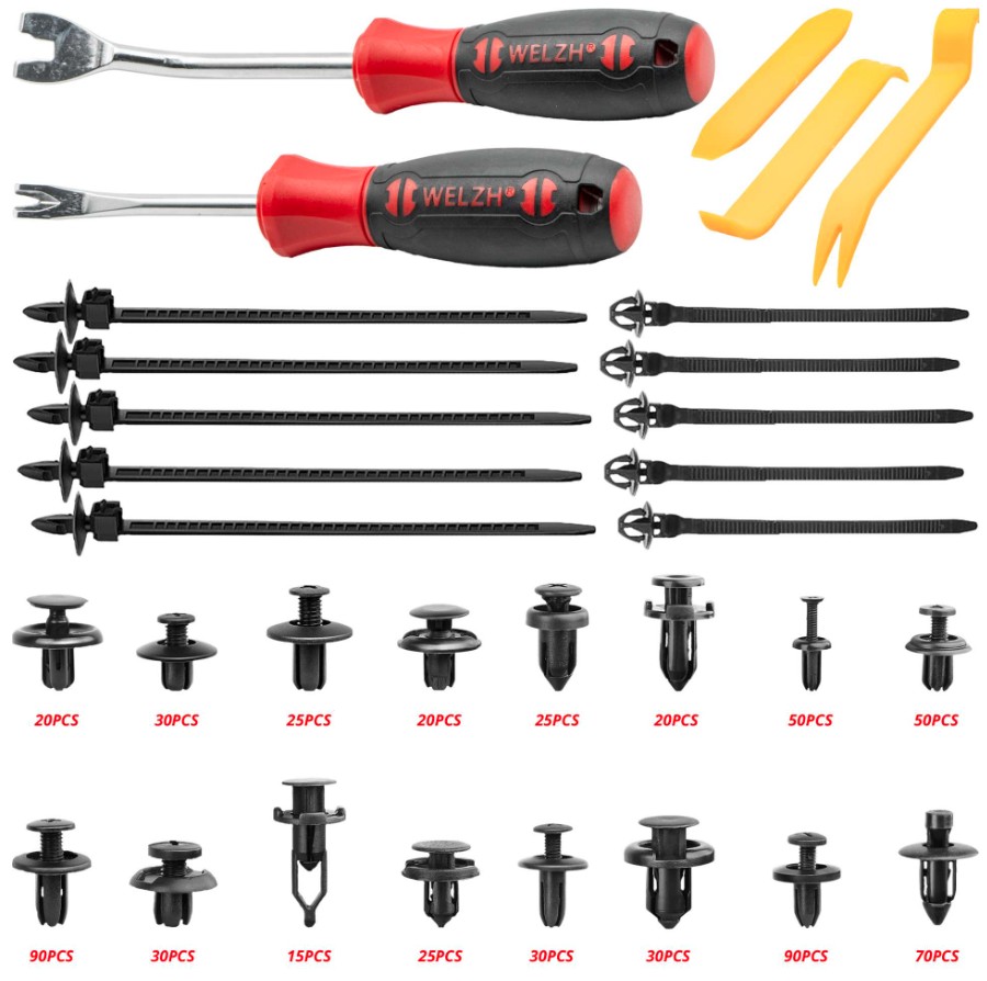 Assortiment de clips 650 Pcs