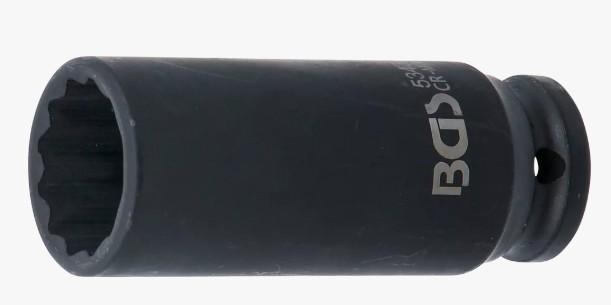 Douille à choc longue 1/2" 24 MM 12- Pans