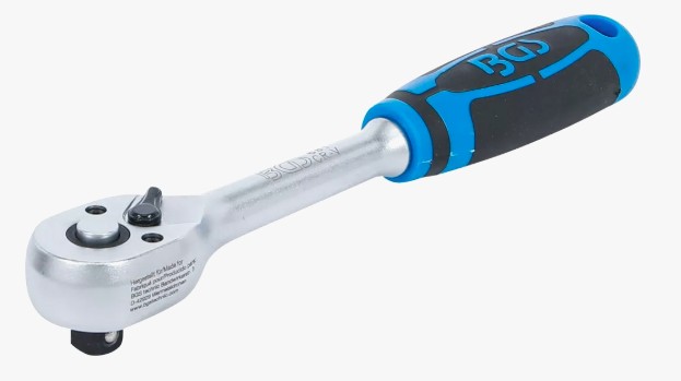 Ratelsleutel  rechte uitvoering  fijn vertand  3/8"