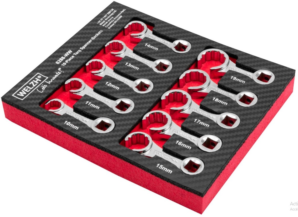 Set leidingsleutels 10 - 19mm