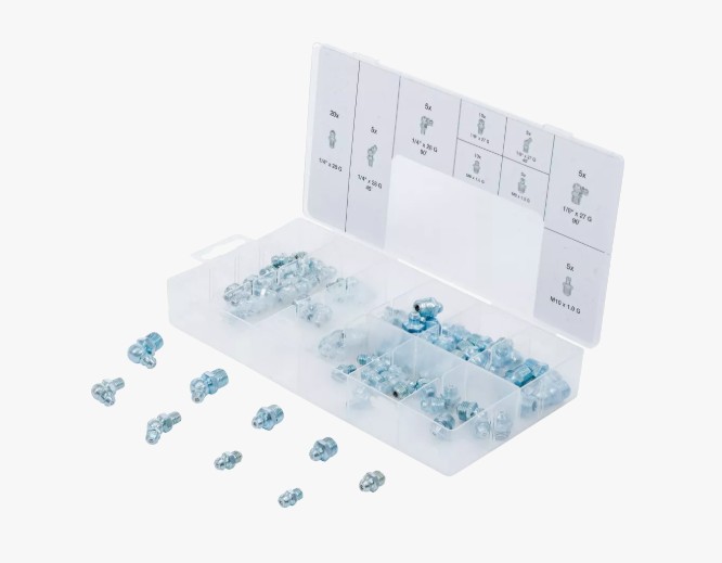 70 x  Smeernippels M6 - 8 - 10 - 1/4" - 1/8" 