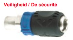 Raccord avec sécurité 1/4" F