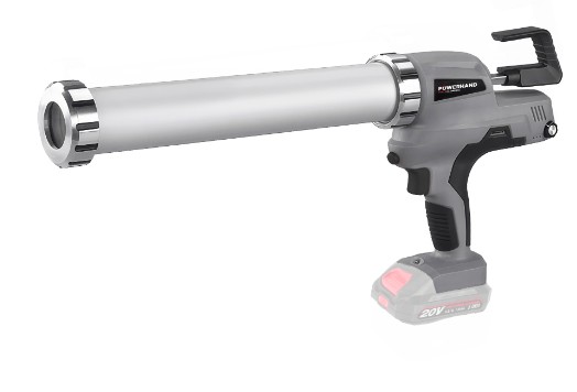 Pistolet à silicone & à colle. Cartouches 310ml &Boudins 400ml. Sans accu ni chargeur