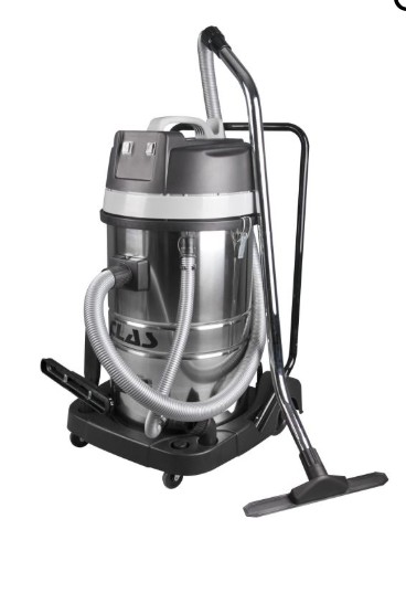 Nat-en droogstofzuiger. 2x1000W. 80L