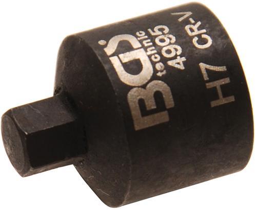 Inbusdop extra kort 7 mm