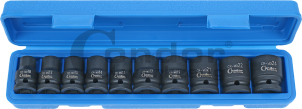 Douilles à choc 1/2" 10-24MM 6-Pans
