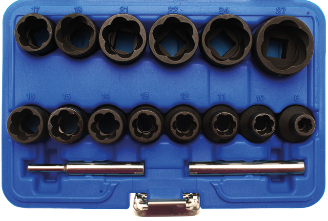 Doos TWIST doppen 1/2" 8-27mm