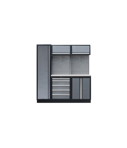 [SP41103S] Meuble  plan en inox 196 x 46 x H 200 cm