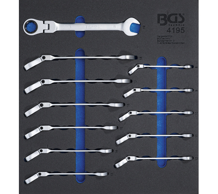 [BGS4195] Modul ratel ringsteeksleutels 8 - 19mm