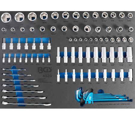 [BGS4020] Module d'outils en pouces 90 pcs