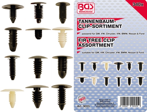 [BGS9055] Assortiment GM, VW, Chrysler, BMW 340 st.